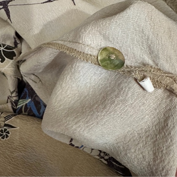 Citron Santa Monica Silk Blouse Shirt Top in Floral Print Size Large - Picture 10 of 11